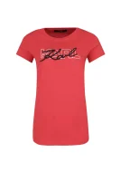 t-shirt | regular fit Karl Lagerfeld 	rdeča	