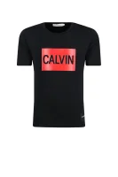 t-shirt calvin logo | regular fit CALVIN KLEIN JEANS 	črna	