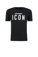t-shirt | regular fit Dsquared2 	črna	
