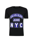 t-shirt | regular fit CALVIN KLEIN JEANS 	črna	