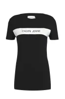 t-shirt vinyl logo | regular fit CALVIN KLEIN JEANS 	črna	