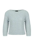 wełniany pulover | regular fit Elisabetta Franchi 	barva mete	