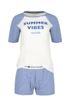 pižama | regular fit Tommy Hilfiger 	svetlo modra barva	