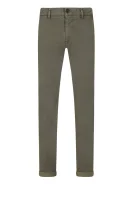 hlače chino schino | slim fit BOSS ORANGE 	zelena	