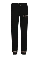 hlače trenirka | slim fit EA7 	črna	