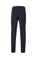 volneni hlače z naramnicami gibson cyl | slim fit BOSS BLACK 	temno modra	
