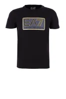 t-shirt | regular fit EA7 	črna	