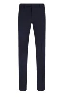 wełniane hlače gibson | slim fit BOSS BLACK 	temno modra	