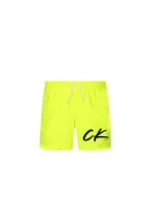 kratke hlače  | regular fit Calvin Klein Swimwear 	barva limete	