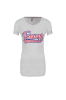 t-shirt vintage logo Tommy Jeans 	pepelnata	