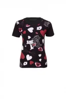 t-shirt choupette in love cats Karl Lagerfeld 	črna	