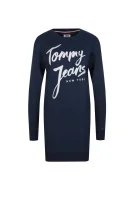 oblekica Tommy Jeans 	temno modra	