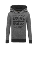 pulover eliot | regular fit | z dodatkom volne in kašmirja Pepe Jeans London 	grafitna barva	