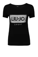 t-shirt | regular fit Liu Jo Sport 	črna	