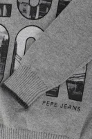 pulover erin | regular fit | z dodatkom volne in kašmirja Pepe Jeans London 	siva	