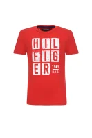 t-shirt ame hilfiger print Tommy Hilfiger 	rdeča	