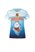 t-shirt Moschino Swim 	svetlo modra barva	