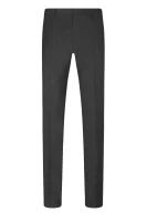 wełniane hlače gibson | slim fit BOSS BLACK 	grafitna barva	
