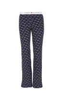 hlače od piżamy iconic print Tommy Hilfiger 	temno modra	