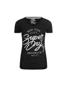 t-shirt burnoul stripe entry | slim fit Superdry 	črna	