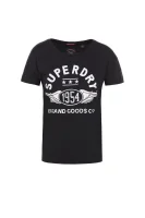 t-shirt 1954 brand goods Superdry 	črna	