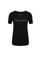 t-shirt kata | regular fit Pepe Jeans London 	črna	