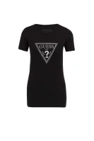 t-shirt triangle GUESS 	črna	