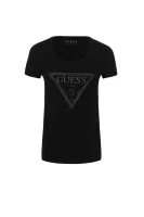 t-shirt triangle GUESS 	črna	