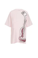 t-shirt disordinato Pinko 	prašno roza	