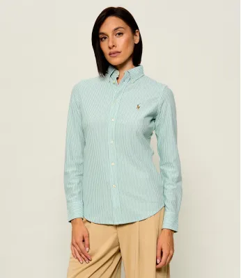 Srajca POLO RALPH LAUREN | 	barva mete Slim Fit knit oxford 211910131