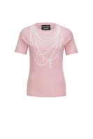 t-shirt Boutique Moschino 	prašno roza	
