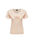 t-shirt Elisabetta Franchi 	barva breskve	