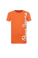t-shirt waldo short Pepe Jeans London 	oranžna	