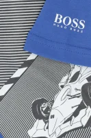 majica | regular fit BOSS Kidswear 	modra	