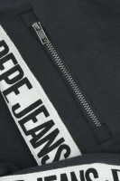 hlače trenirka orel | regular fit Pepe Jeans London 	črna	