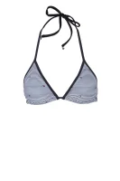 bikini gornji del printed triangle Tommy Hilfiger 	temno modra	
