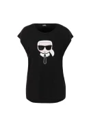 t-shirt karl ikonik sunglasses Karl Lagerfeld 	črna	