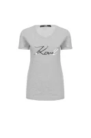 t-shirt ikonik Karl Lagerfeld 	pepelnata	