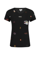 t-shirt allover | regular fit Kenzo 	črna	