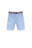 kratke hlače belt Tommy Hilfiger 	svetlo modra barva	