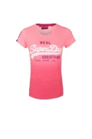 t-shirt vintage logo Superdry 	roza	
