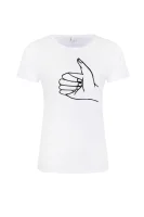 t-shirt temotive | regular fit BOSS ORANGE 	bela	
