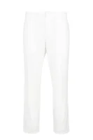 lniane hlače chino | regular fit Armani Exchange 	bela	
