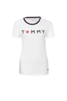t-shirt tommy star Tommy Hilfiger 	bela	