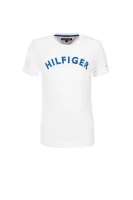 t-shirt big logo Tommy Hilfiger 	bela	