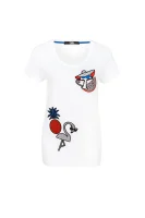 t-shirt tropical patches tee Karl Lagerfeld 	bela	