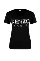 t-shirt leopard print | classic fit Kenzo 	črna	