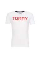 t-shirt ame logo Tommy Hilfiger 	bela	