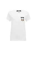 t-shirt croissant pocket Karl Lagerfeld 	bela	
