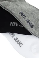 nogavice 3-pack Pepe Jeans London 	siva	